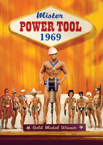 Mr Power Tool Greeting Card by Max Hernn